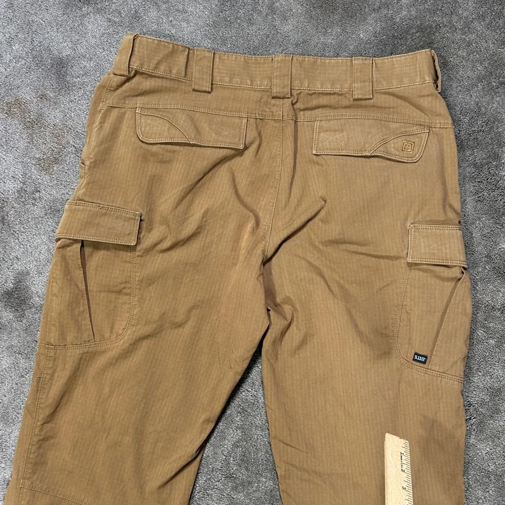 5.11 Tactical Cargo Pants Mens 36x34 Brown Ripstop GorpCore Workwear Outdoor